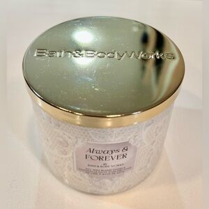 Bath & Body Works Always & Forever 3-Wick Candle_NWT
